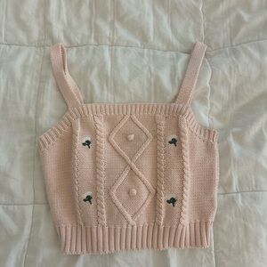 Target Pink Knit Tank Top